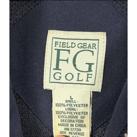 Field Gear Golf Men’s Zip Up Size Large Jacket Polyester - Picture 3 of 10